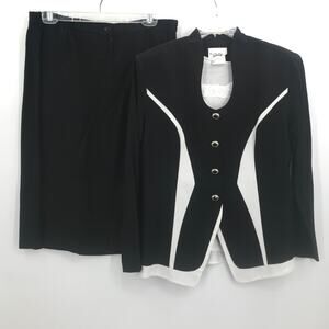 Jolibel 3 Pc Skirt Set VINTAGE Jacket Pencil Skirt Sleeveless Tank Top 16 1980's